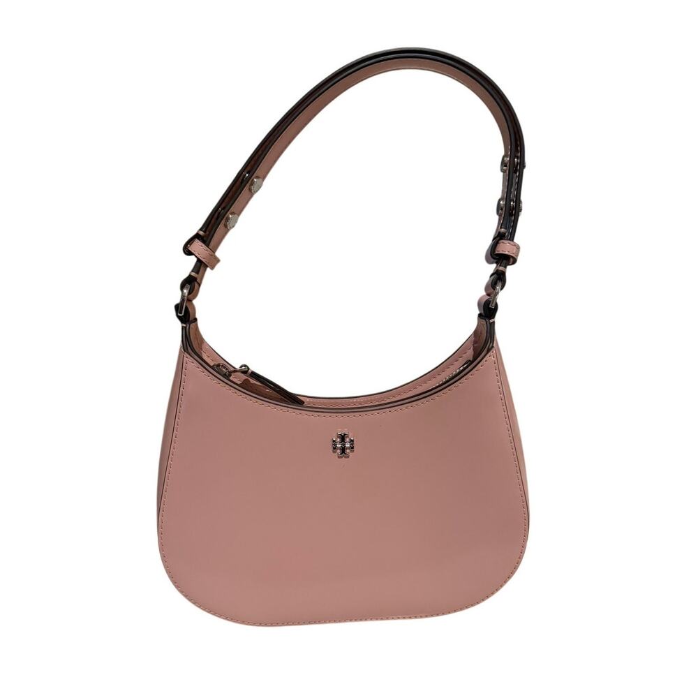 Like New! Tory Burch Clay Pink Emerson Patent Leather Bag w/ Silver Hardware
